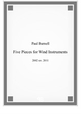 Five Pieces for Wind Instruments - Score and Parts