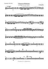 Chanson Bohème, arranged for recorder ensemble Si,S,A,T,T,B,B,Gb - Parts