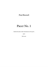 Pacer No.1, for keyboard and/or other instruments in five parts - Score