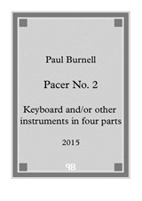 Pacer No.2, for keyboard and/or other instruments in four parts - Parts