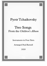 Two Songs From the Children's Album, for instruments in four parts - Score and Parts