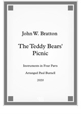 The Teddy Bears' Picnic, for instruments in four parts - Score and Parts