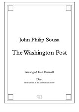 The Washington Post, arranged for duet: instruments in Eb and Bb – Score and Parts