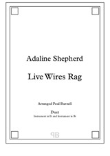 Live Wires Rag, arranged for duet: instruments in Eb and Bb - Score and Parts