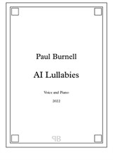 AI Lullabies, for voice and piano