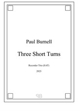Three Short Turns, for recorder trio (SAT) - Score and Parts