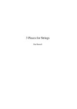 Three Pieces for Strings - Score