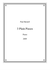 Three Plain Pieces, for piano